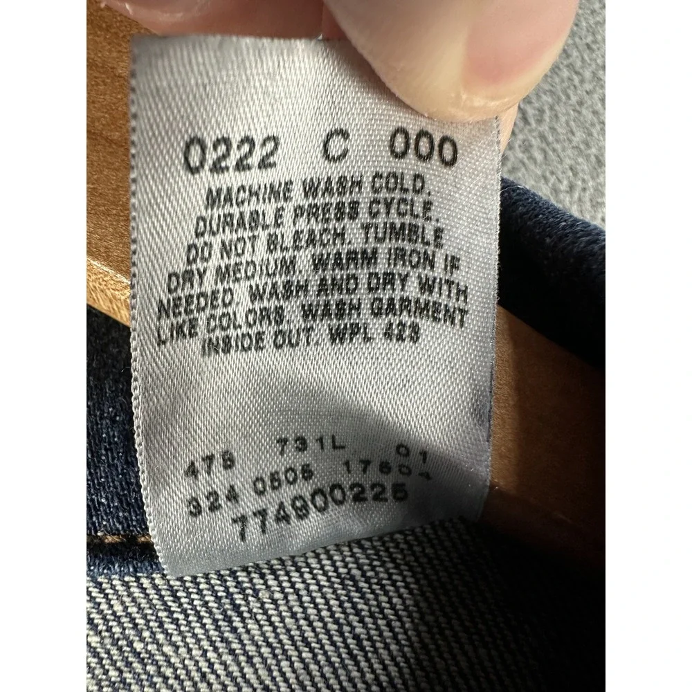Levis Blazer Jacket Medium Blue Denim Sample Limited Edition Star Button Vintage